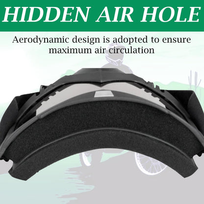 Goggle With Mask Riding Mask For Bikers ( BLACK MERCURY )